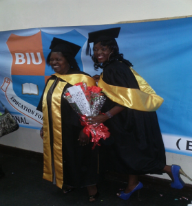 Rhoda Zulu (Mother) and Caroline Zulu (Daughter) graduate together